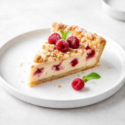 Image of Sour Cream Raspberry Pie