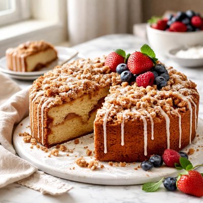 Image of Sour Cream Streusel Coffee Cake
