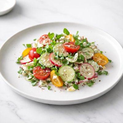 Image of Sour Cream Vegetable Salad