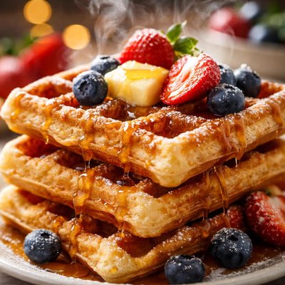 Image of Sourdough Belgian Waffles