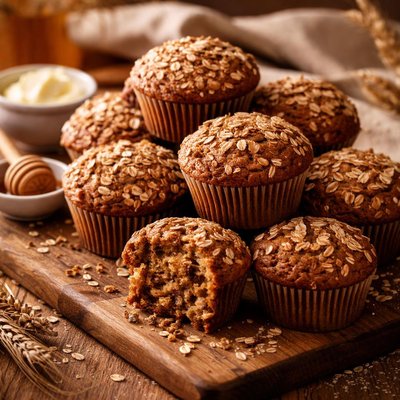 Image of Sourdough Bran Muffins