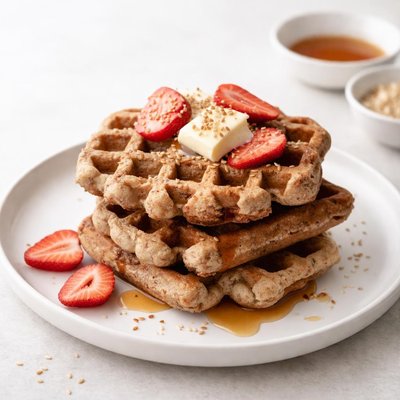 Image of Sourdough Buckwheat Waffles