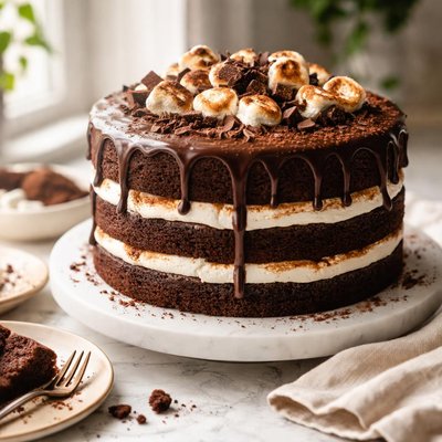 Image of Sourdough Chocolate Mallow Cake