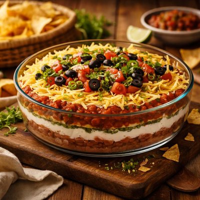 Image of South Beach Diet Fat Free 7 Layer Mexican Dip
