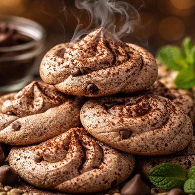 Image of South Beach Diet Friendly Chocolate Meringue Cookies