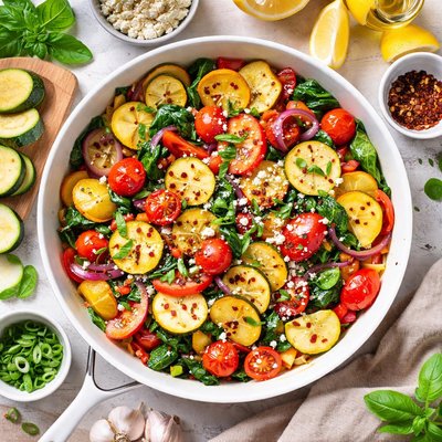 Image of South Beach Style Savory Squash Saute