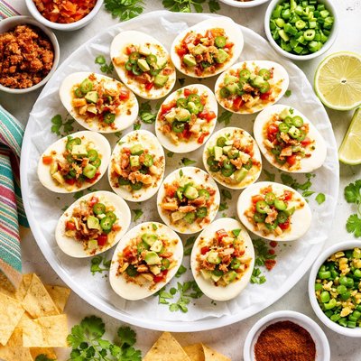 Image of South of the Border Deviled Eggs