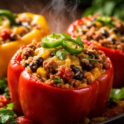 Image of South West Stuffed Bell Peppers