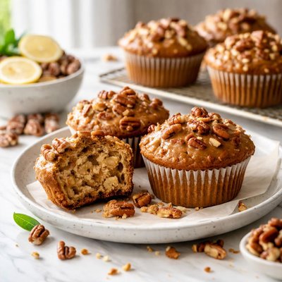 Image of Southern Banana Praline Muffins Healthy