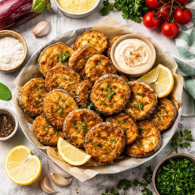 Image of Southern Battered Eggplant Aubergine