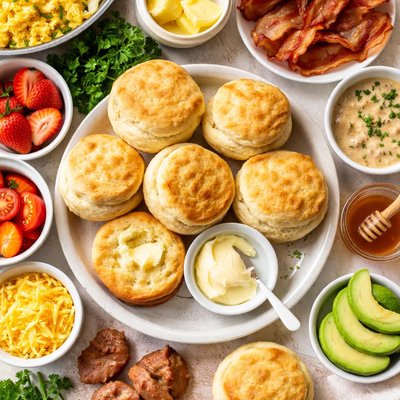 Image of Southern Breakfast Biscuits Easy but Light and Fluffy