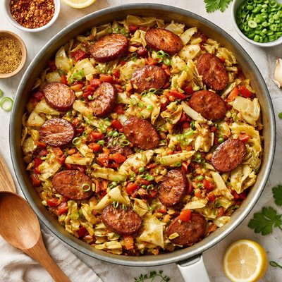 Image of Southern Fried Cabbage with Sausage