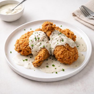 Image of Southern Fried Chicken with Milk Gravy