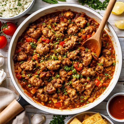 Image of Southern Fried Gizzards Stewed