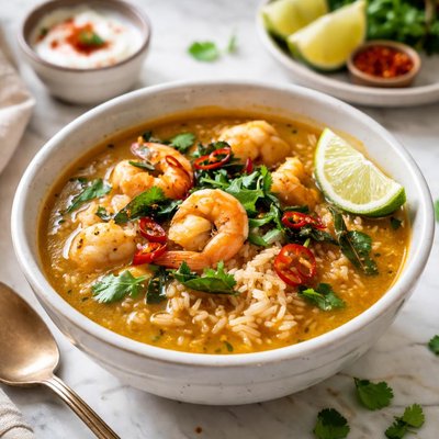 Image of Southern Indian Rice and Seafood Soup