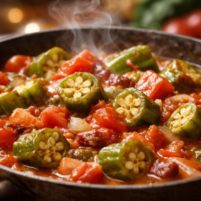Image of Southern Style Okra Tomatoes