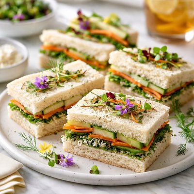 Image of Southern Tea Vegetable Sandwiches