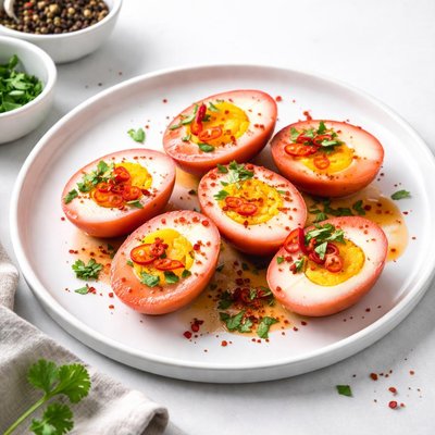 Image of Southwest Chipotle Pickled Eggs