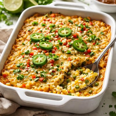 Image of Southwest Green Chile Corn Casserole
