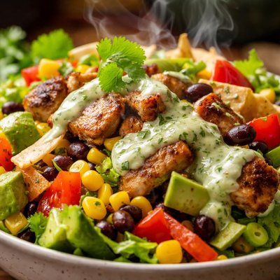 Image of Southwest Salad with Cilantro Dressing
