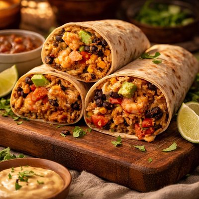 Image of Southwest Seafood Burritos