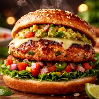 Image of Southwest Style Chicken Burgers