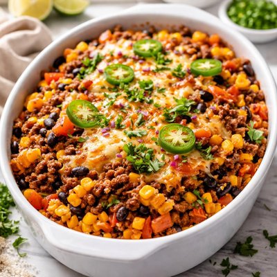 Image of Southwestern Beef and Pasta Casserole