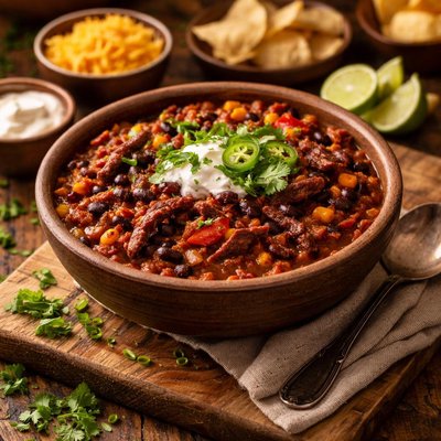 Image of Southwestern Black Bean Jerky Chili