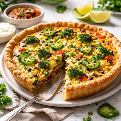 Image of Southwestern Broccoli Quiche