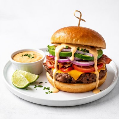 Image of Southwestern Burger with Chipotle Mayonnaise Bbq Sauce