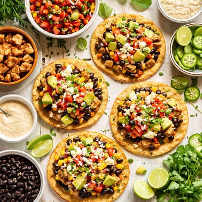 Image of Southwestern Chicken Tostadas