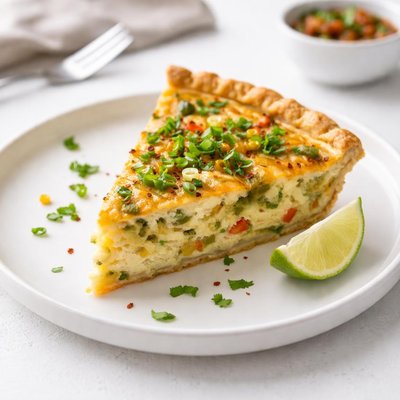 Image of Southwestern Green Chili Quiche