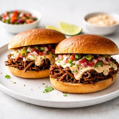 Image of Southwestern Shredded Beef Sandwiches