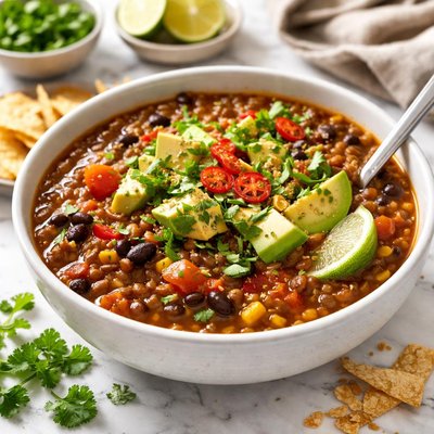 Image of Southwestern Vegetarian Lentil Soup