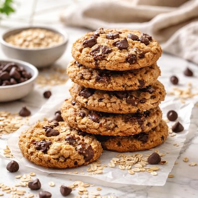 Image of Soy Flour Oatmeal Chocolate Chip Cookies