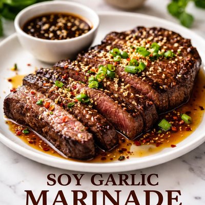 Image of Soy Garlic Marinade for Steaks