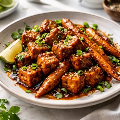 Image of Soy Glazed Tofu and Carrots