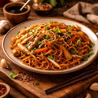 Image of Soy Sauce Fried Noodles