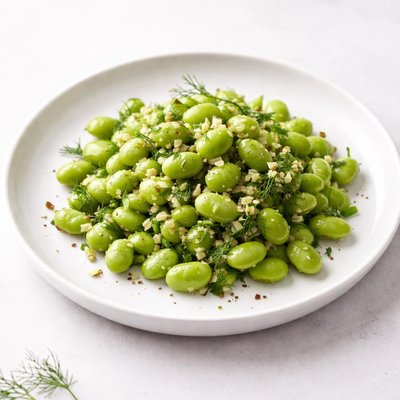 Image of Soybeans with Garlic and Dill