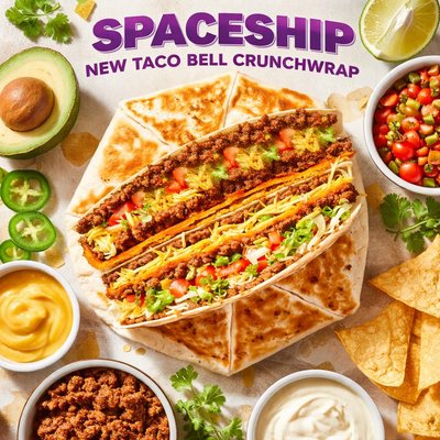 Image of Spaceship Aka New Taco Bell Crunchwrap
