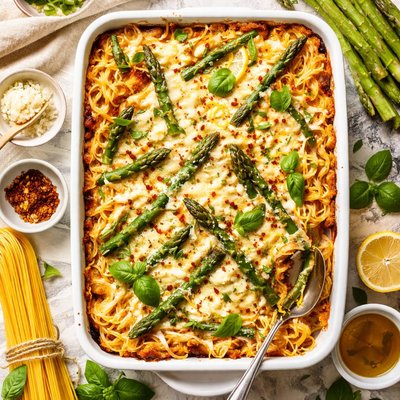 Image of Spaghetti Asparagus Lasagne