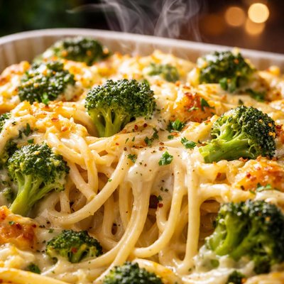 Image of Spaghetti Broccoli and Cheese Casserole
