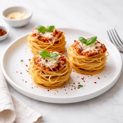 Image of Spaghetti Cupcakes