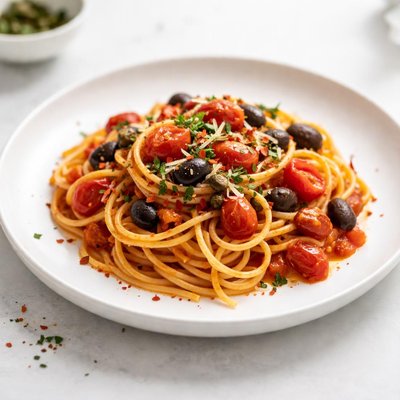 Image of Spaghetti Puttanesca in 25 Minutes