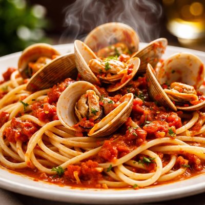 Image of Spaghetti Red Clam Sauce