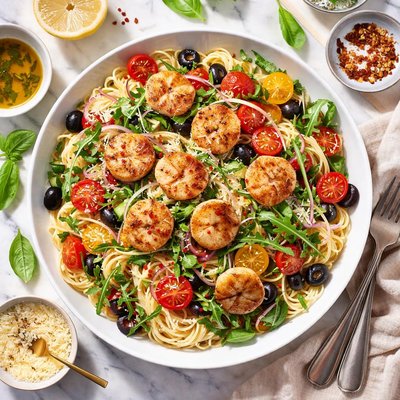 Image of Spaghetti Salad with Scallops