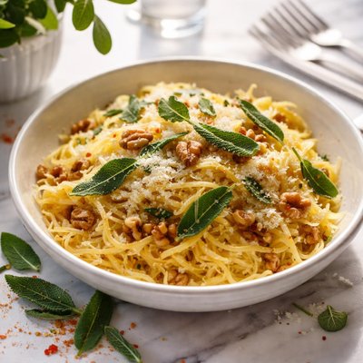 Image of Spaghetti Squash with Sage and Walnuts