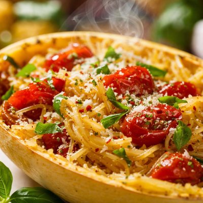 Image of Spaghetti Squash with Tomatoes Basil