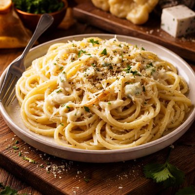Image of Spaghetti with Four Kinds of Cheese