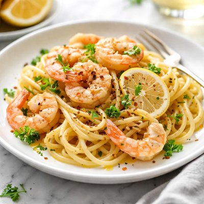 Image of Spaghetti with Lemon Shrimp